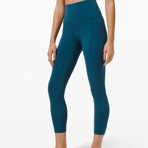 NWT Lululemon Align Crop 23” with Pockets (Blue Borealis)